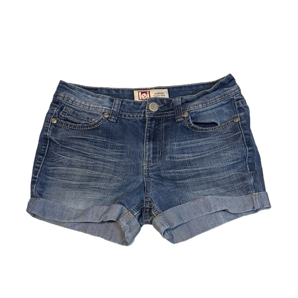Lei Sophie Hipster Flare Jean Shorts